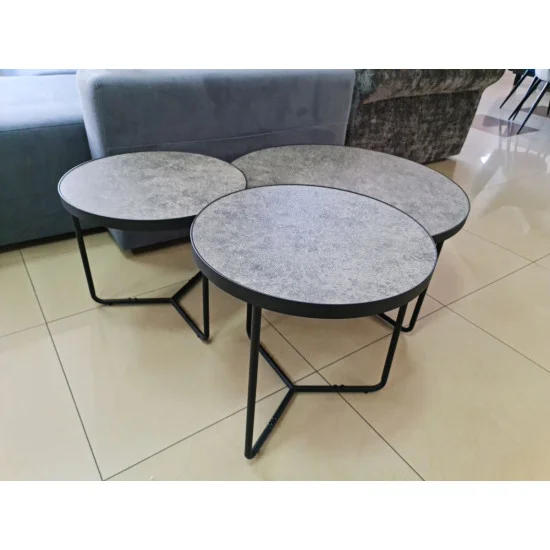 Журнальний столик Demeter Сірий / Чорний DEMETERSZC 4