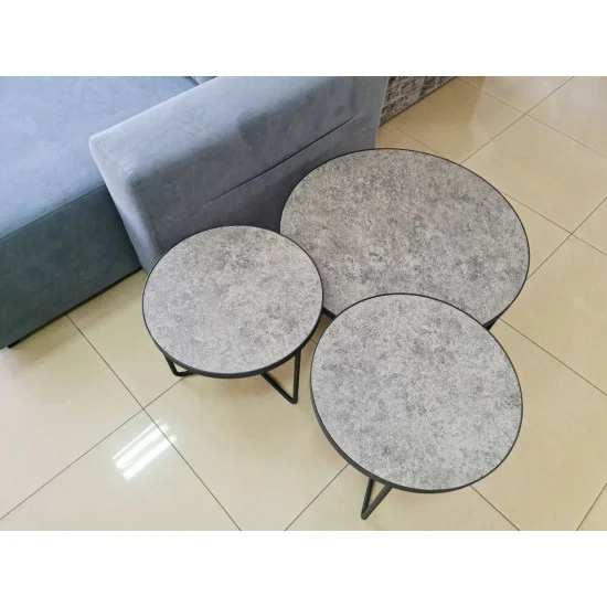 Журнальний столик Demeter Сірий / Чорний DEMETERSZC 5