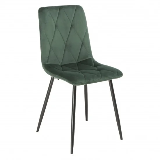 Стул COREY черный / зеленый 1
