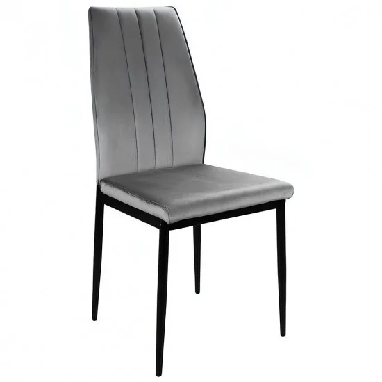 Кресло ATOM VELVET Черный / Серый ATOMVCSZ 1