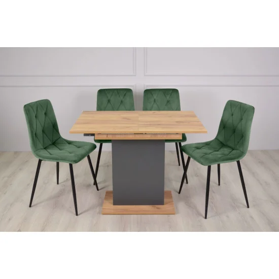 STOUN A/D стіл антрацит/дуб крафт золотий 5