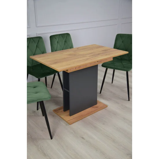 STOUN A/D стіл антрацит/дуб крафт золотий 7