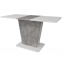 Стіл обідній розкладний обідній Cosmo 110(145)х68 см Біла Аляска / Індастріал