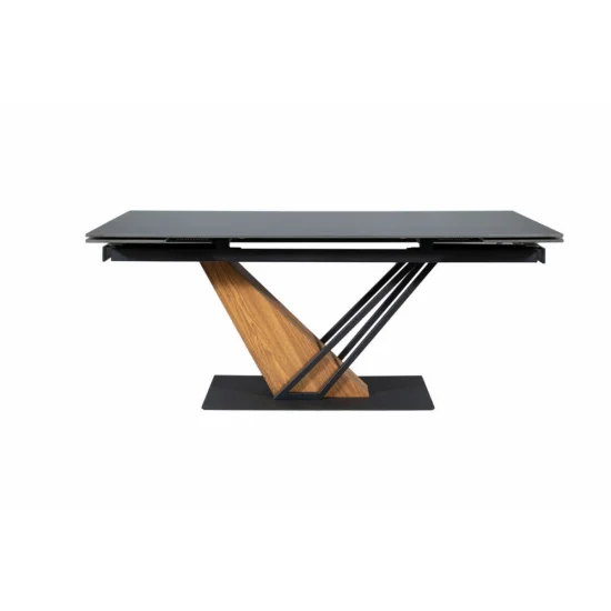 Стіл обідній розкладний GENESIS 180(240)*90 чорний/чорний/ясень GENESISCCJ180 3