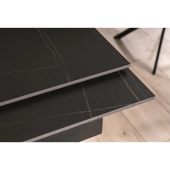 Стіл обідній розкладний GENESIS 180(240)*90 чорний/чорний/ясень GENESISCCJ180 8