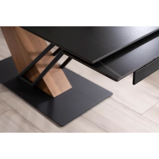 Стіл обідній розкладний GENESIS 180(240)*90 чорний/чорний/ясень GENESISCCJ180 15