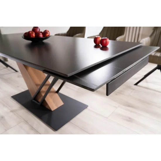 Стіл обідній розкладний GENESIS 180(240)*90 чорний/чорний/ясень GENESISCCJ180 13