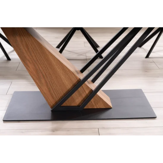 Стіл обідній розкладний GENESIS 180(240)*90 чорний/чорний/ясень GENESISCCJ180 17