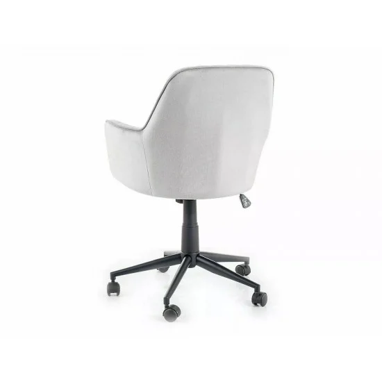 Кресло поворотное офисное Q-886 VELVET светло-серое BL.03 OBRQ886VJSZ 2