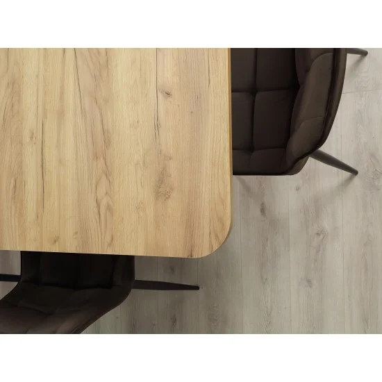Стіл обідній розкладний TREND D-C MAX 160(210)x90 Дуб крафт золотий / Чорний 9