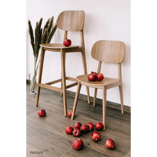 Барное кресло LULA Bar Натуральный каркас 7