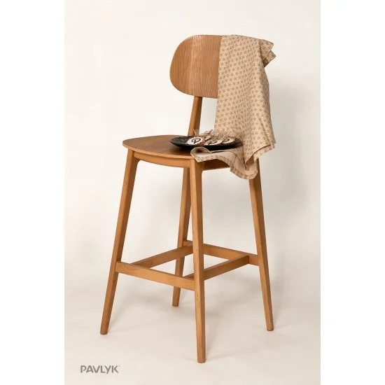 Барное кресло LULA Bar Натуральный каркас 3