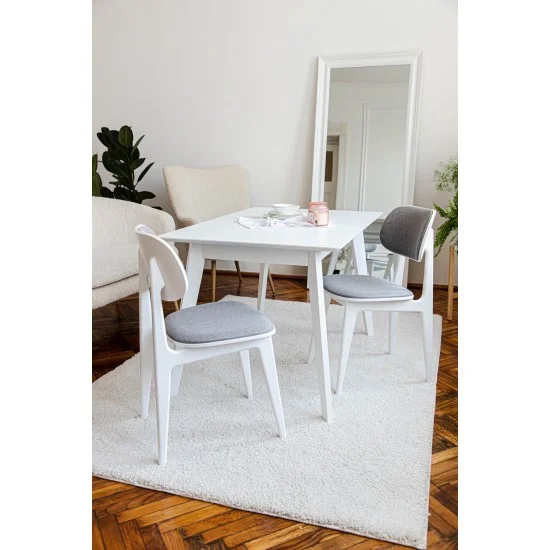 Стол обеденный раскладной MILANO 80x120(160) Белый 6