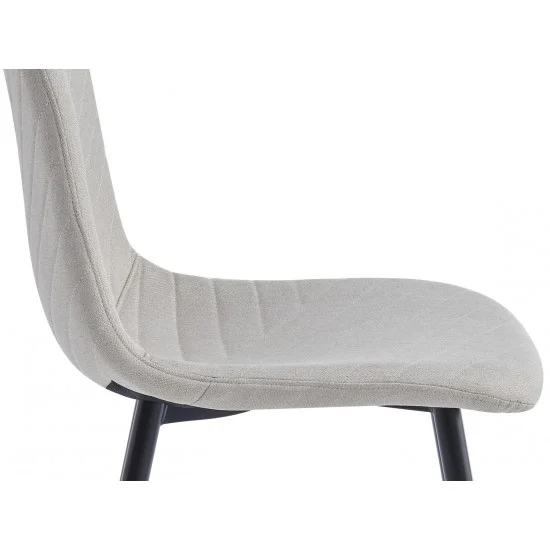 Стілець WAVES Чорний каркас / Бежева тканина 6