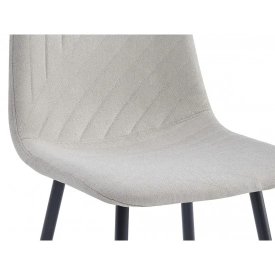 Стілець WAVES Чорний каркас / Бежева тканина 8