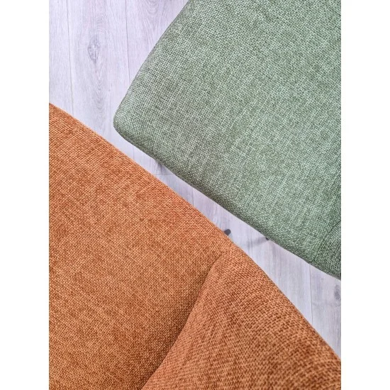 Стілець KIWI Чорний каркас / Теракотова тканина 9