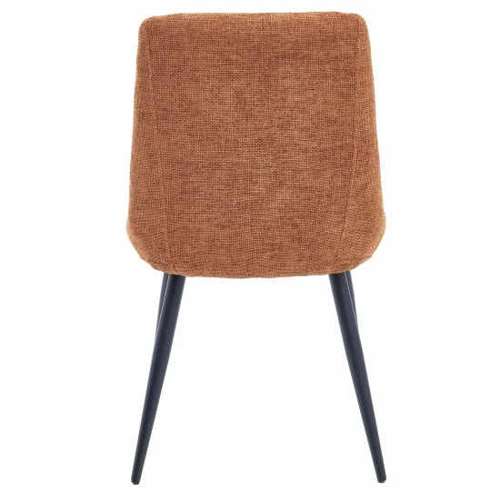 Стілець KIWI Чорний каркас / Теракотова тканина 3