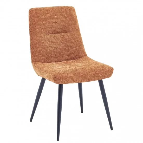 Стілець KIWI Чорний каркас / Теракотова тканина 1