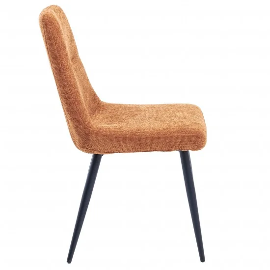 Стілець KIWI Чорний каркас / Теракотова тканина 2