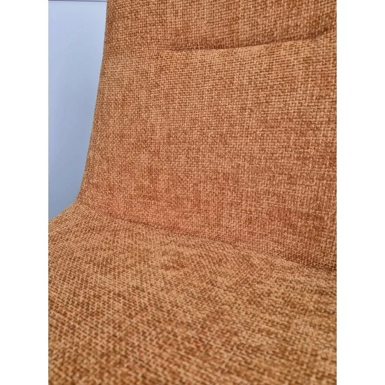 Стілець KIWI Чорний каркас / Теракотова тканина 6