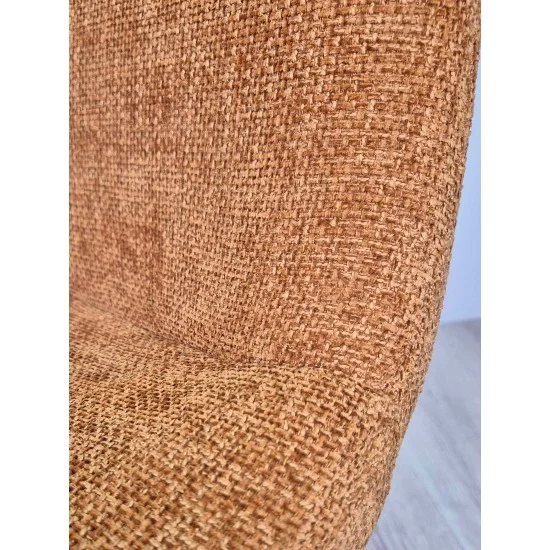 Стілець KIWI Чорний каркас / Теракотова тканина 5