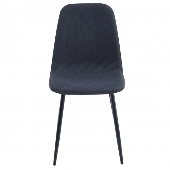 Стілець WAVES Чорний каркас / Графіт тканина 4