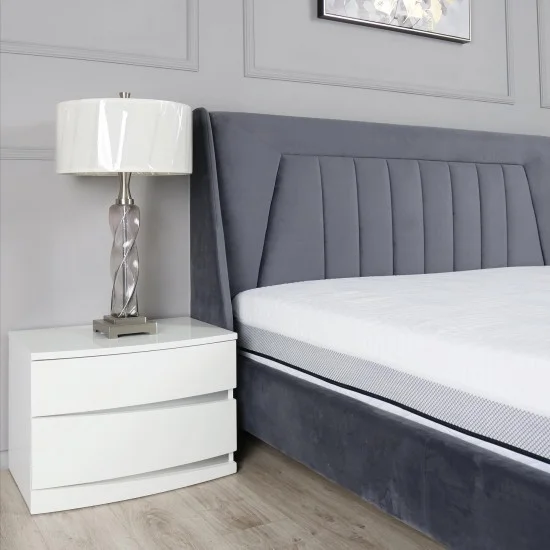 Кровать 1,8 Мистери Ткань серый 4