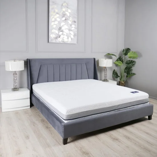 Кровать 1,8 Мистери Ткань серый 3