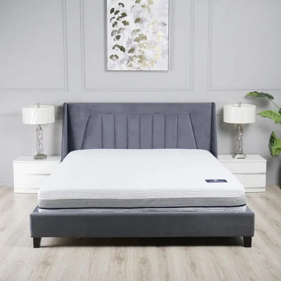 Кровать 1,8 Мистери Ткань серый 2