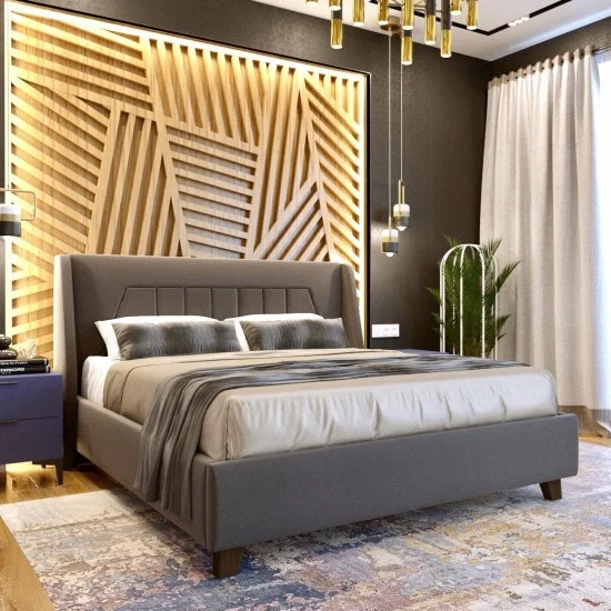 Кровать 1,8 Мистери Ткань серый 7