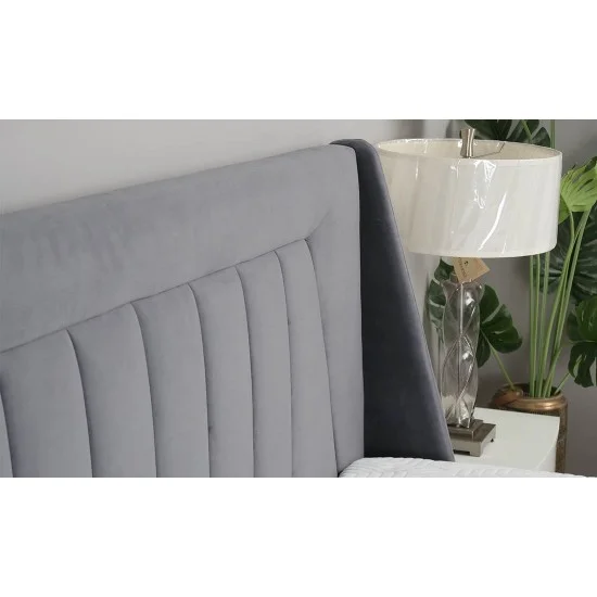 Кровать 1,8 Мистери Ткань серый 5