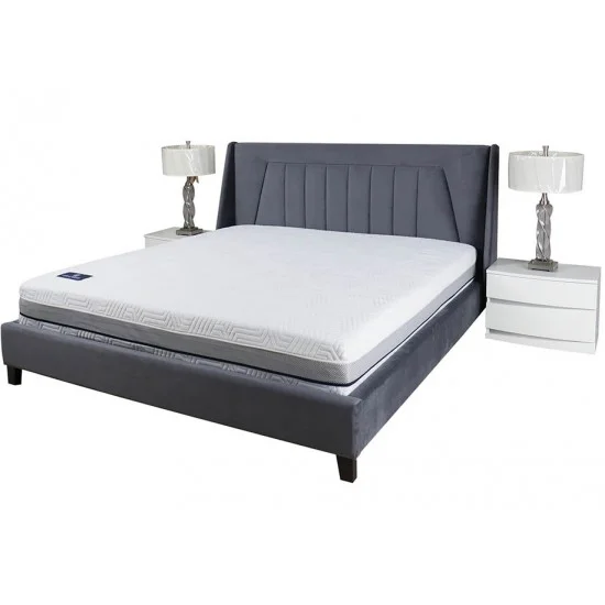 Кровать 1,8 Мистери Ткань серый 1