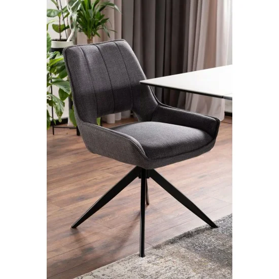 Стілець TELLO BJORN Чорний Стелаж / Сірий 13 2