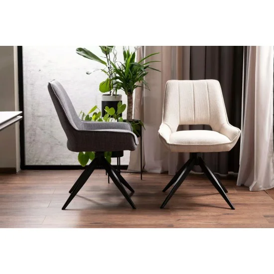 Стілець TELLO BJORN Чорний Стелаж / Сірий 13 4