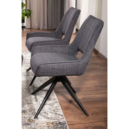 Стілець TELLO BJORN Чорний Стелаж / Сірий 13 3