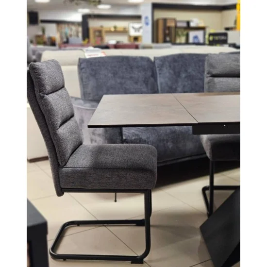 Стол обеденный раскладной WESTIN CERAMIC Бронзовый Ossido Bruno / Черный мат (160-240)X90 WESTINBROC160 10