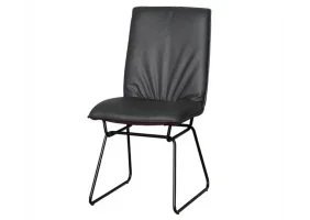Стул Флер металл сиденье экокожа 46x64x90.5 Черный
