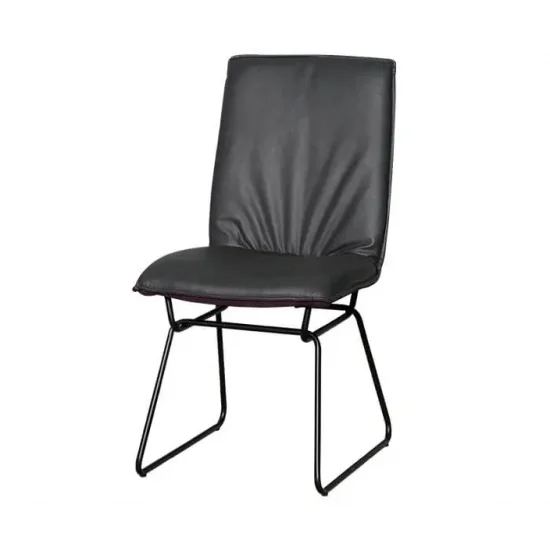 Стул Флер металл сиденье экокожа 46x64x90.5 Черный 1