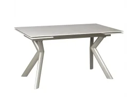 Стол Давон обеденный раскладной 140/200x80x75 Беж мат ноги шампань