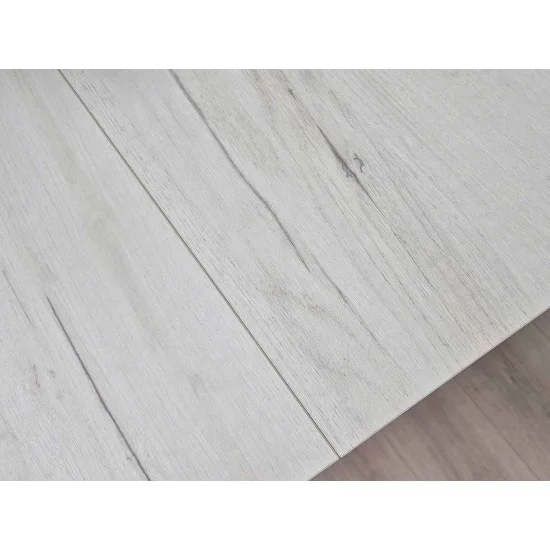 Стол обеденный раскладной LAMAR D/G 80x140(180) Дуб крафт белый / Глиняный серый 7