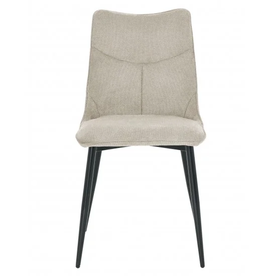 Стул кухонный JUSTIN Черный каркас/Беж ткань 2