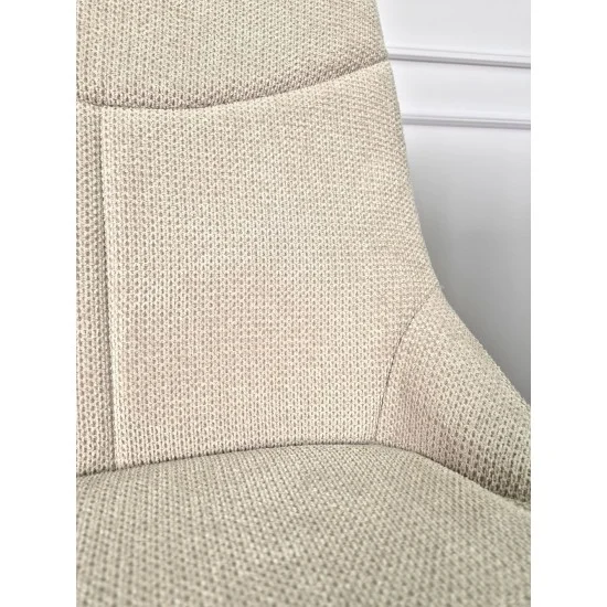 Стул кухонный JUSTIN Черный каркас/Беж ткань 10