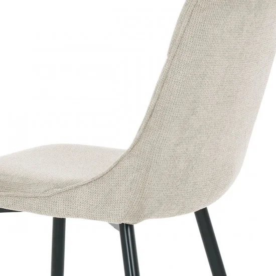 Стул кухонный JUSTIN Черный каркас/Беж ткань 6