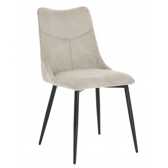 Стул кухонный JUSTIN Черный каркас/Беж ткань 1