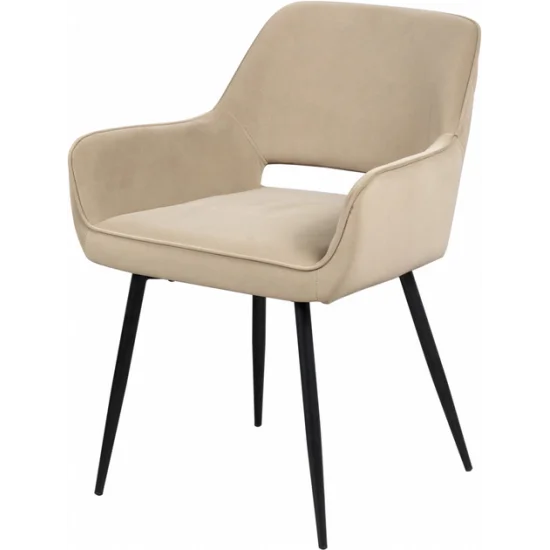 Стілець Сенс метал сидіння тканина 58,5x57,5x79,5 см Бежевий 1