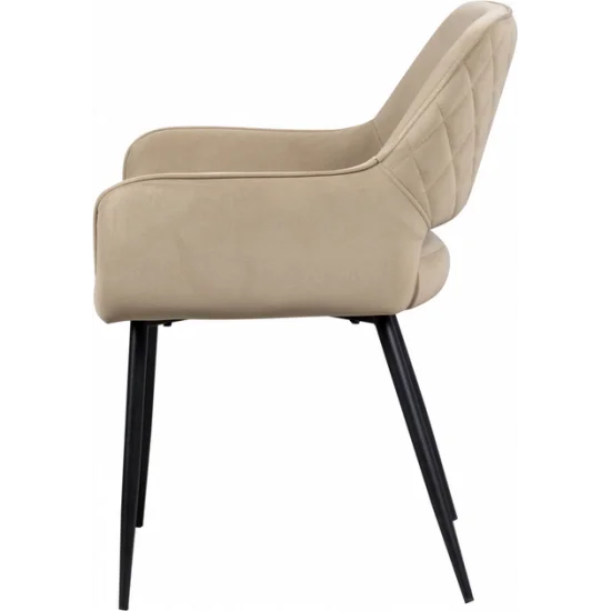 Стілець Сенс метал сидіння тканина 58,5x57,5x79,5 см Бежевий 3