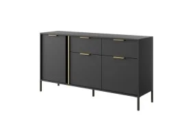 Комод Ларс / Lars 3-дверний з 2 шухлядами 3D2S/153 Антрацит Ш153xВ82 см.