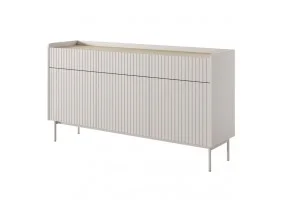 Комод Левел/Level 3-дверный с 3 ящиками 3D3S/153 Бежевый/дуб сканди Ш153xВ82 см.