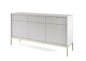 Комод Нова / Nova 3-дверний з 3 шухлядами і золотими ніжками KSZ154 Сірий Ш154xВ83 см.