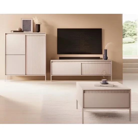 Стенка Сенсо / Senso B Бежевый Ш256xВ123 см. 1